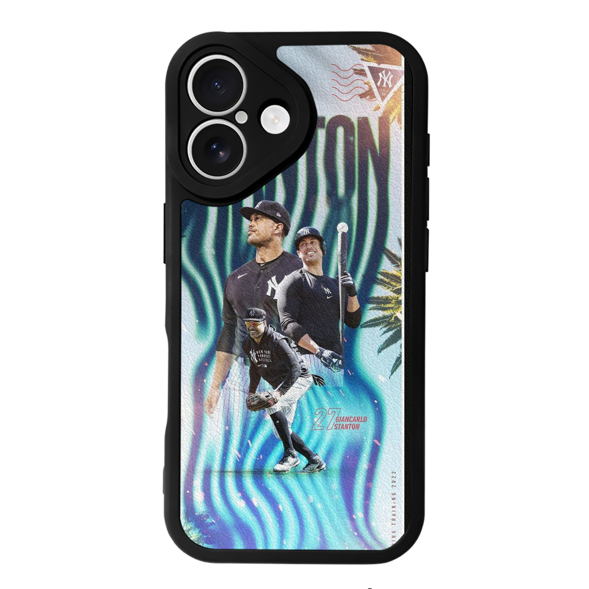 Giancarlo Stanton 31 IPhone 16 Silicone Leather Case – UV Print, Lambskin Texture – Perfect Fit, Wireless Charging Compatible, Scratch Resistant, Precise Cutouts – Stylish Protection For IPhone 16